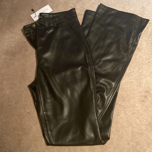 Faux leather bootcut pants - Picture 2 of 3